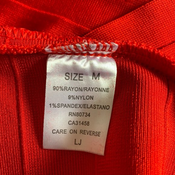 Sexy Red Semi-Stretch Off Shoulder Crop Top - Picture 11 of 11